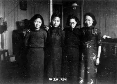 合肥四姐妹合影（左起：充和、兆和、允和、元和）。图片来源：京华时报