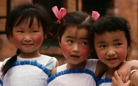 1980年，中国的儿童们。