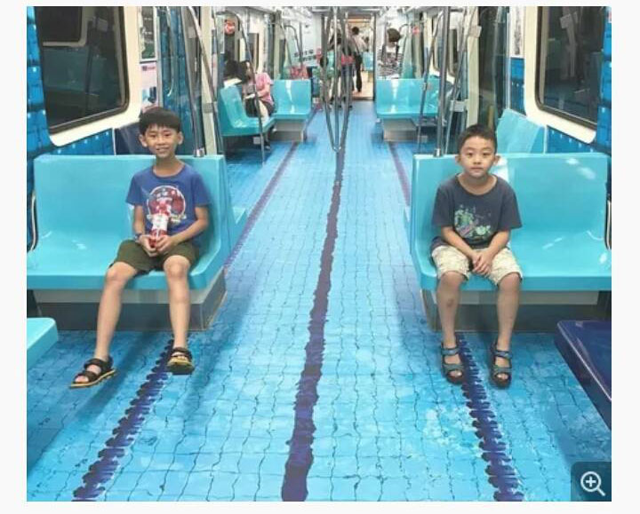 台北地铁内装忒有创意了。