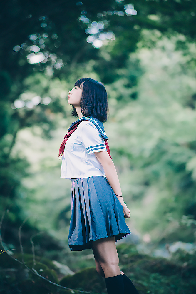 美少女 软妹 JK制服 湿身