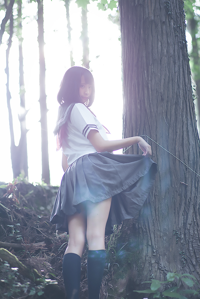 美少女 软妹 JK制服 湿身