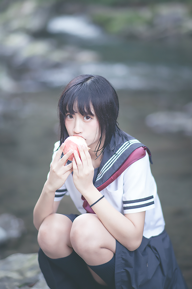 美少女 软妹 JK制服 湿身