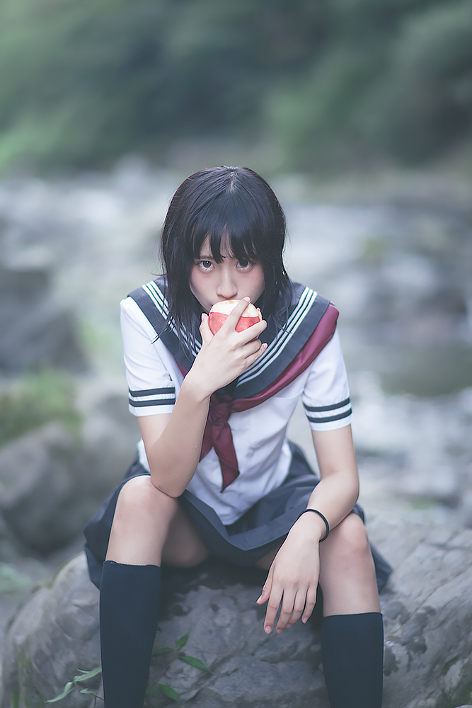 美少女 软妹 JK制服 湿身