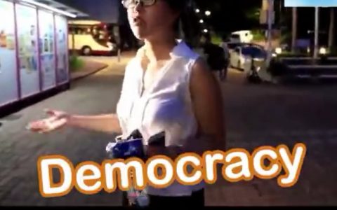 独家对话撕“港独”海报内地女生：我很害怕