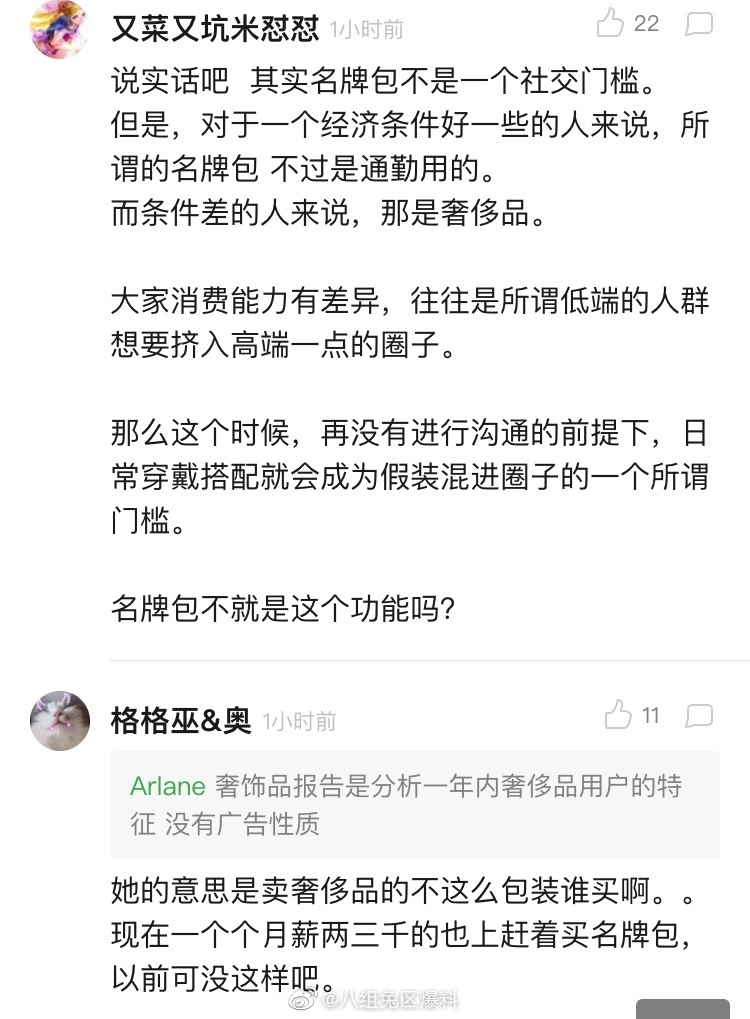 麦肯锡的奢侈品报告提到，“名牌包是年轻人的社交门槛，会提升一个人的话语权”，你怎么看待这个观点？