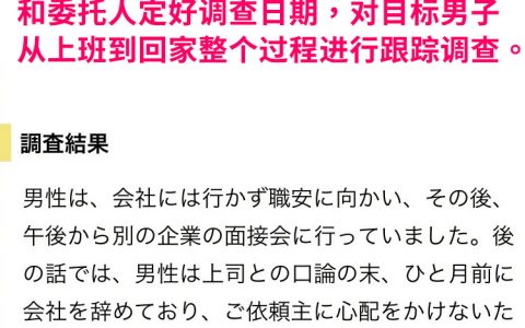 岛国推友发现，翻一翻当地侦探事务所的主页案例分享，像看小说一样精彩...不查不知道，一查真奇妙啊