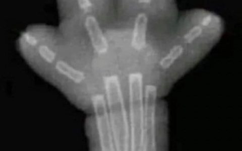 猫猫X光片下的手手 ​​​ ​​​​