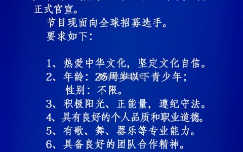 第一眼绝对想不到是选秀节目的海报