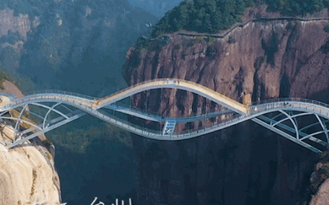 浙江台州神仙居的如意桥，确认过眼神是我不敢走的桥