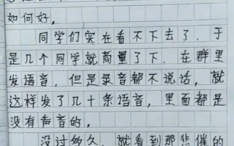 同学们实在看不下去了
