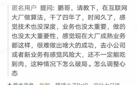 在大厂上班，你牛什么劲？