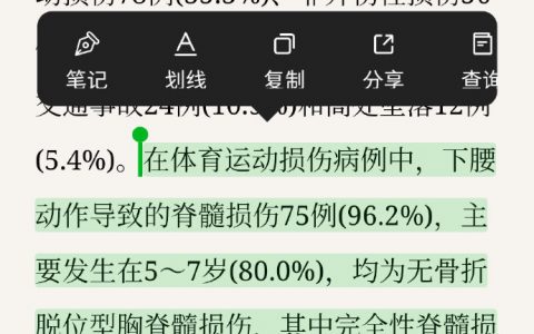 重要，儿童脊髓损伤的主要原因是……