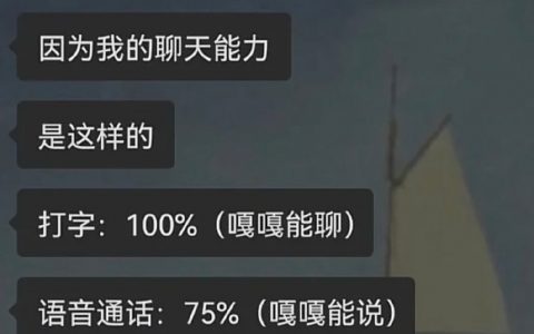 谁的聊天能力 ​​​​