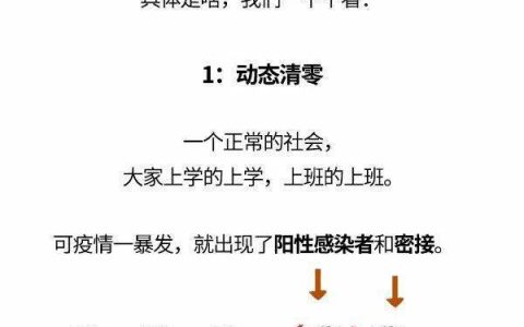 动态清零 & 社会面清零，到底啥区别？