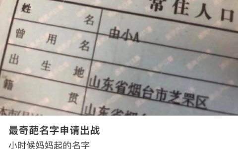 以前取名还能带字母啊？孤陋寡闻了…