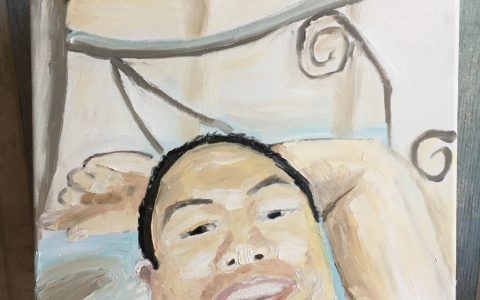 《躺在床上的男人》