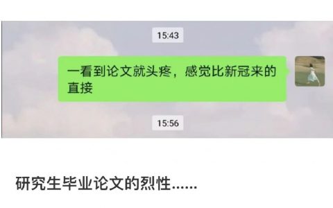 很担心论文人的精神状态
