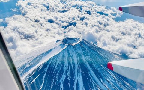 路过富士山时拍摄的照片