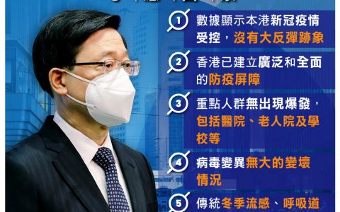 明起香港口罩令全面取消