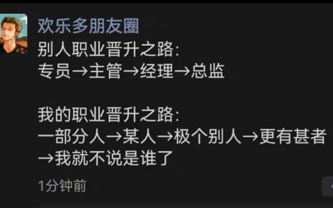 别人 VS 我的职业晋升之路 ​​​