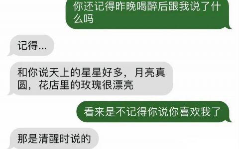"那是清醒时说的"