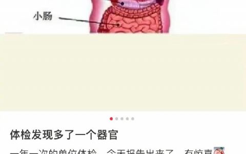 体检报告出来了发现多了一个器官 ​​​