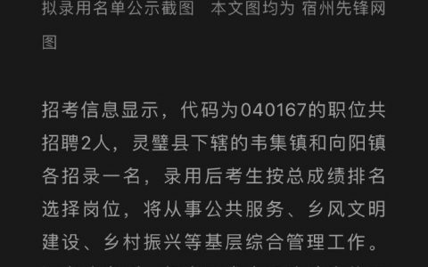 斯坦福大学博士成功考取安徽乡镇公务员，正在公示