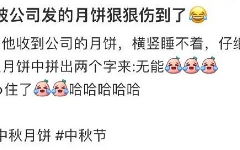 就这样被公司发的月饼内涵到了 ​​​