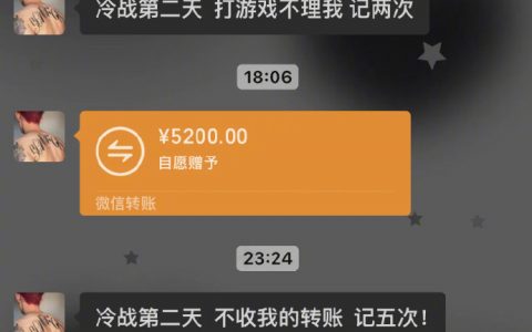 论男朋友的冷战忍耐力 ​​​