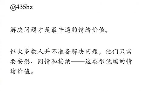 解决问题才是最牛逼的情绪价值。 ​​​