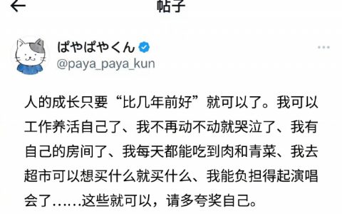 恭喜你已经成为小时候梦寐以求的大人了 ​​​