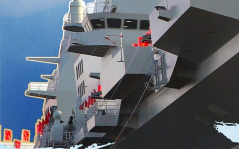 中国海军076两栖攻击舰首舰下水