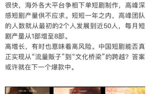 中国导演20万美元拍出北美短剧第一