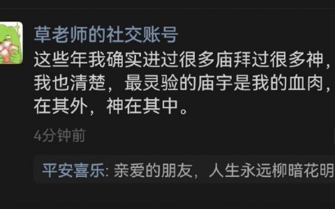 最灵验的庙宇是我的血肉