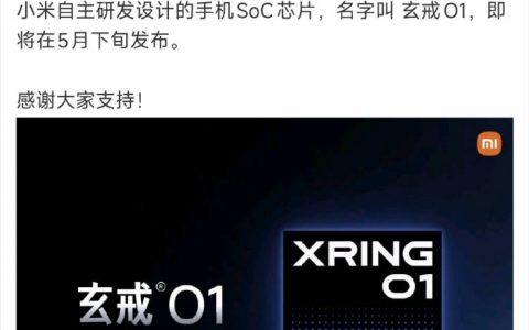 雷军官宣自研手机SoC芯片 钻戒O1